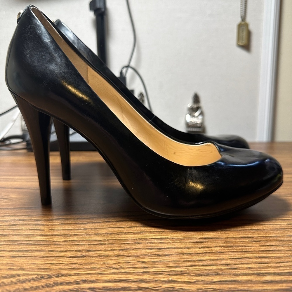 EUC Jorge Bischoff Black Patent Leather Stilletto Heels US size 6 - Picture 4 of 11